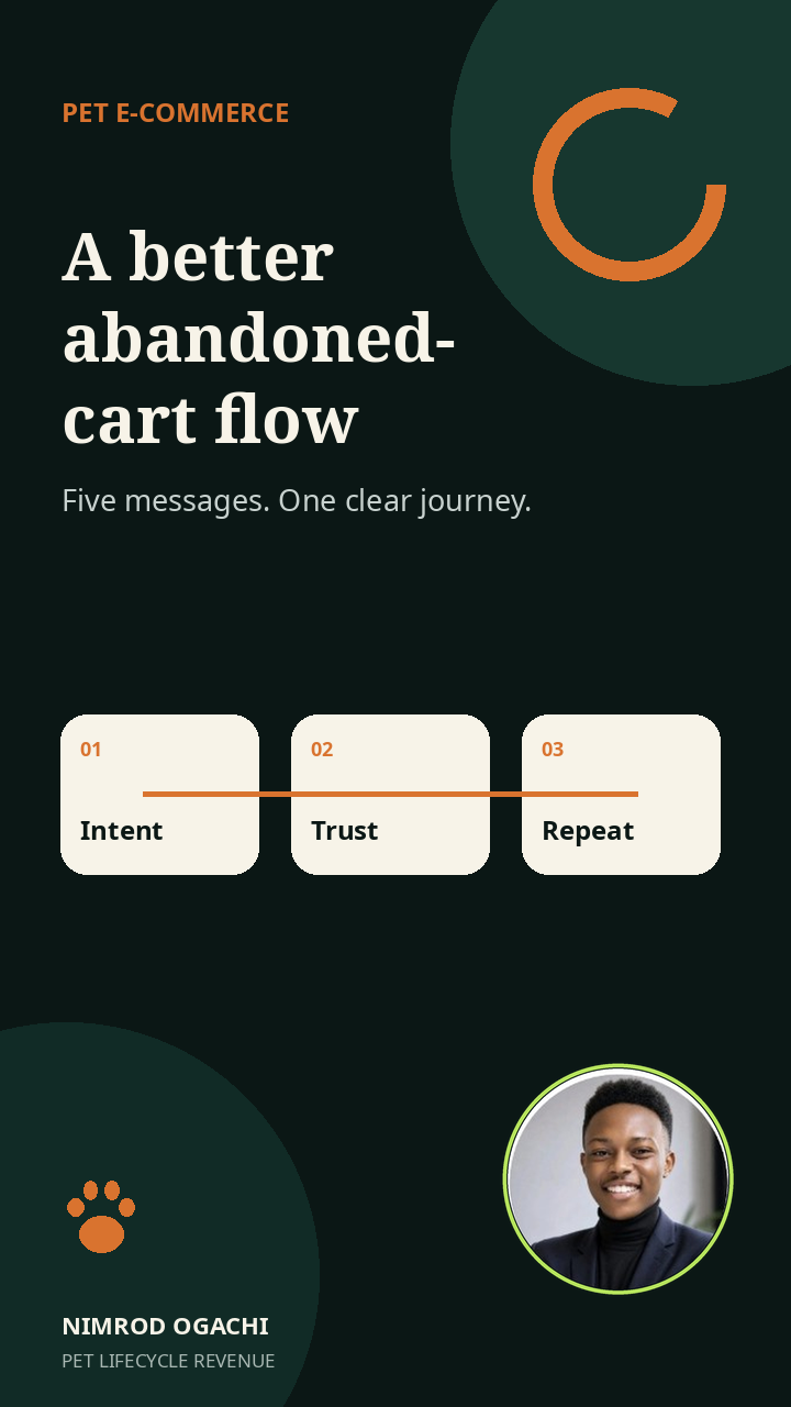 Abandoned cart system portfolio cover